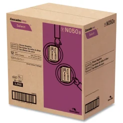 Outlet 15.5 x 16 1-Ply Select Dinner Napkins - White (12/Carton) Paper & Dispensers