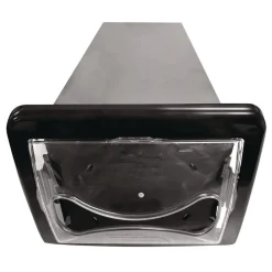 Online DN200 6.25 in. x 18 in. x 6.5 in. Tandem In-Counter Interfold Napkins Dispenser - Black Paper & Dispensers