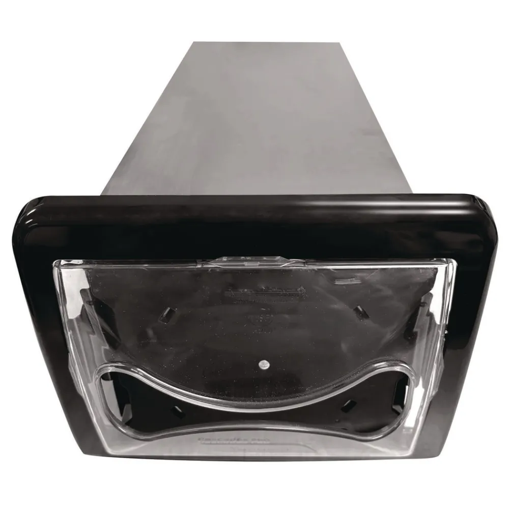 Online DN200 6.25 in. x 18 in. x 6.5 in. Tandem In-Counter Interfold Napkins Dispenser - Black Paper & Dispensers