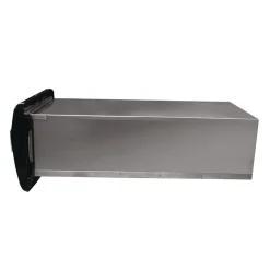 Online DN200 6.25 in. x 18 in. x 6.5 in. Tandem In-Counter Interfold Napkins Dispenser - Black Paper & Dispensers