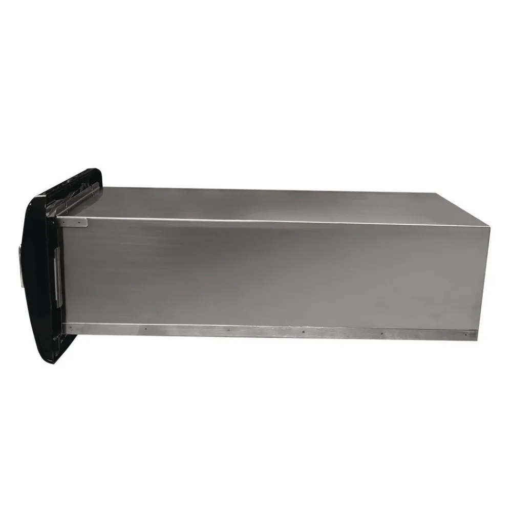Online DN200 6.25 in. x 18 in. x 6.5 in. Tandem In-Counter Interfold Napkins Dispenser - Black Paper & Dispensers