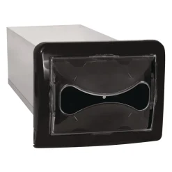 Online DN200 6.25 in. x 18 in. x 6.5 in. Tandem In-Counter Interfold Napkins Dispenser - Black Paper & Dispensers