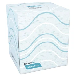 Discount 2-Ply Cube Box Signature Facial Tissue - White (36 Boxes/Carton) Paper & Dispensers