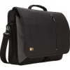 Outlet 3.37 in. x 17.75 in. x 13.75 in. Dobby Nylon Laptop Messenger Fits Devices Up to 17 in. - Black Office Accessories