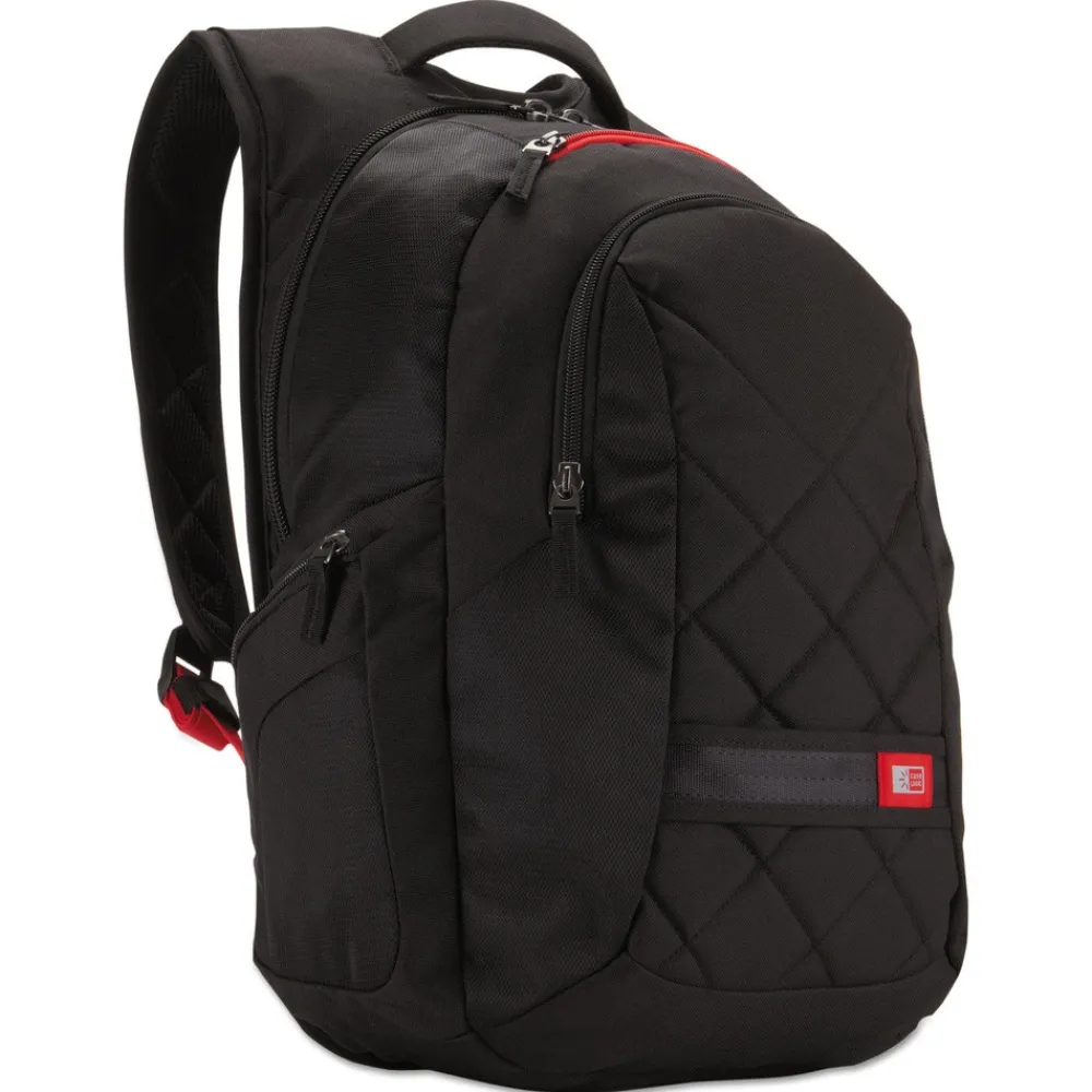 New 9.5 in. x 14 in. x 16.75 in. Polyester Laptop Backpack for 16 in. Laptops - Black Office Accessories