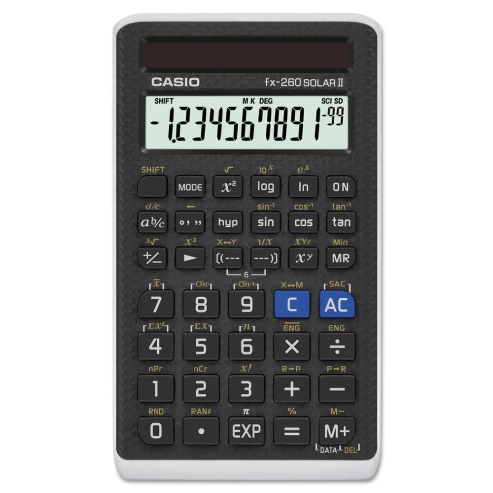 Discount FX-260 Solar II 10-Digit LCD All-Purpose Scientific Calculator - Black Cleaning & Janitorial Supplies