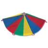 Clearance 12 ft. dia. 12 Handles Nylon Multicolor Parachute Toys