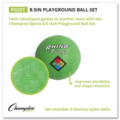 Sale 8.5 in. Diameter Playground Ball Set - Assorted (6/Set) Outdoor Games|Toys