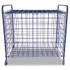 Discount 37 in. x 22 in. x 20 in. 24-Ball Capacity Metal Lockable Ball Storage Cart - Blue Outdoor Games|Toys