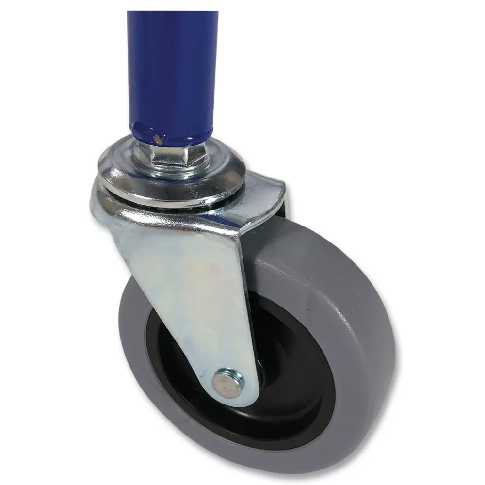 Discount 37 in. x 22 in. x 20 in. 24-Ball Capacity Metal Lockable Ball Storage Cart - Blue Outdoor Games|Toys