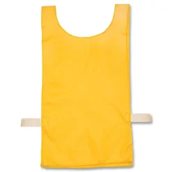 Online Heavyweight Nylon Pinnies - One Size, Gold (1 Dozen) Safety Vests