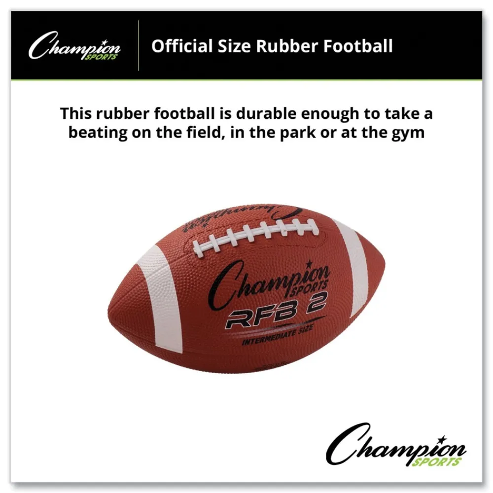 Sale Intermediate Size Rubber Sports Ball For Football - Brown Toys
