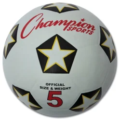 Outlet No. 5 Size Rubber Sports Ball For Soccer - White/Black Toys