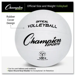 Hot Official Size Rubber Volleyball - White Toys