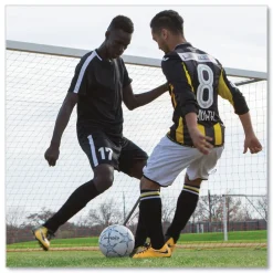 Online VIPER 8.5 in. to 9 in. Diameter No. 5. Size Soccer Ball - White Outdoor Games