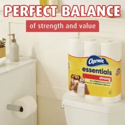 Outlet Essentials Strong 1-Ply Septic Safe Bathroom Tissue - White (4/Carton) Cleaning & Janitorial Supplies