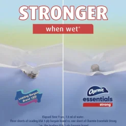 Outlet Essentials Strong 1-Ply Septic Safe Bathroom Tissue - White (4/Carton) Cleaning & Janitorial Supplies