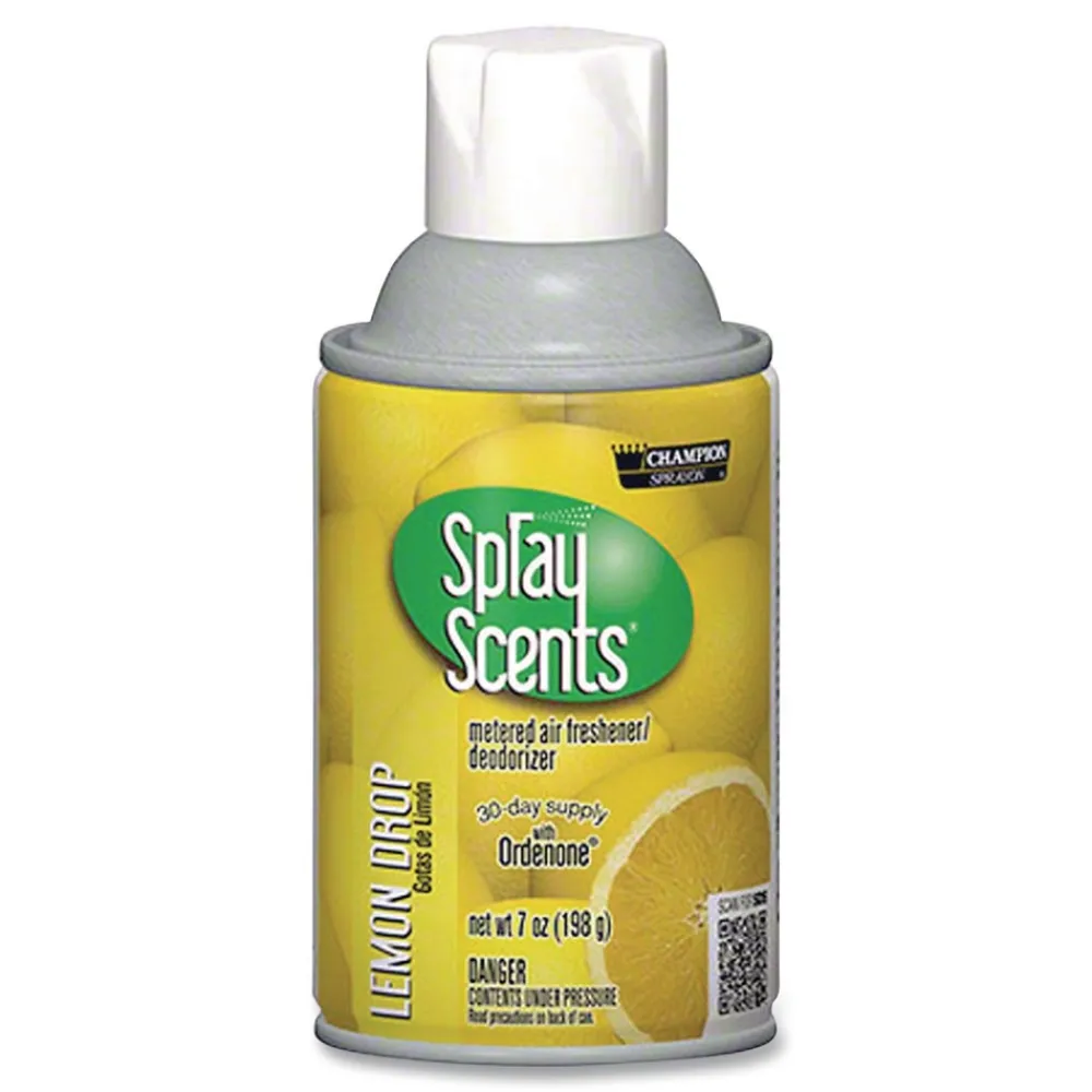 Outlet Champion Sprayon SPRAYScents 7 oz. Metered Air Freshener Refill - Lemon (12/Carton) Odor Control