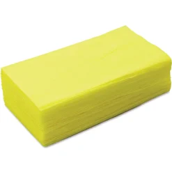 Hot 24 in. x 24 in. 1-Ply Masslinn Dust Cloths - Yellow (150/Carton) Cleaning & Janitorial Supplies