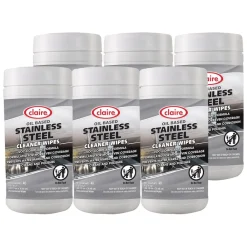 Discount 9.5 in. x 12 in. Stainless Steel Cleaner Wipes - Citrus Purple (6-Canisters/Carton) Cleaning & Janitorial Supplies