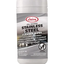 Discount 9.5 in. x 12 in. Stainless Steel Cleaner Wipes - Citrus Purple (6-Canisters/Carton) Cleaning & Janitorial Supplies