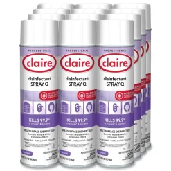 Outlet 17 oz. Aerosol Spray Q Disinfectant - Lavender Scent (12/Carton) Cleaning & Janitorial Supplies