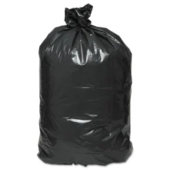 Discount 45 Gallon 0.63 mil 40 in. x 46 in. Linear Low-Density Can Liners - Black (250/Carton) Trash & Waste Bins