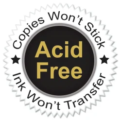 3-Hole Punched Top Load 5.5 in. x 8.5 in. Insert Heavy-Duty Polypropylene Sheet Protectors - Clear Front (50/Box) Office Presentation Supplies