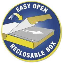 Online 3-Hole Punched Top Load 8.5 in. x 11 in. Insert Medium-Duty Standard Weight Polypropylene Sheet Protectors - Clear (100/Box) Office Presentation Supplies