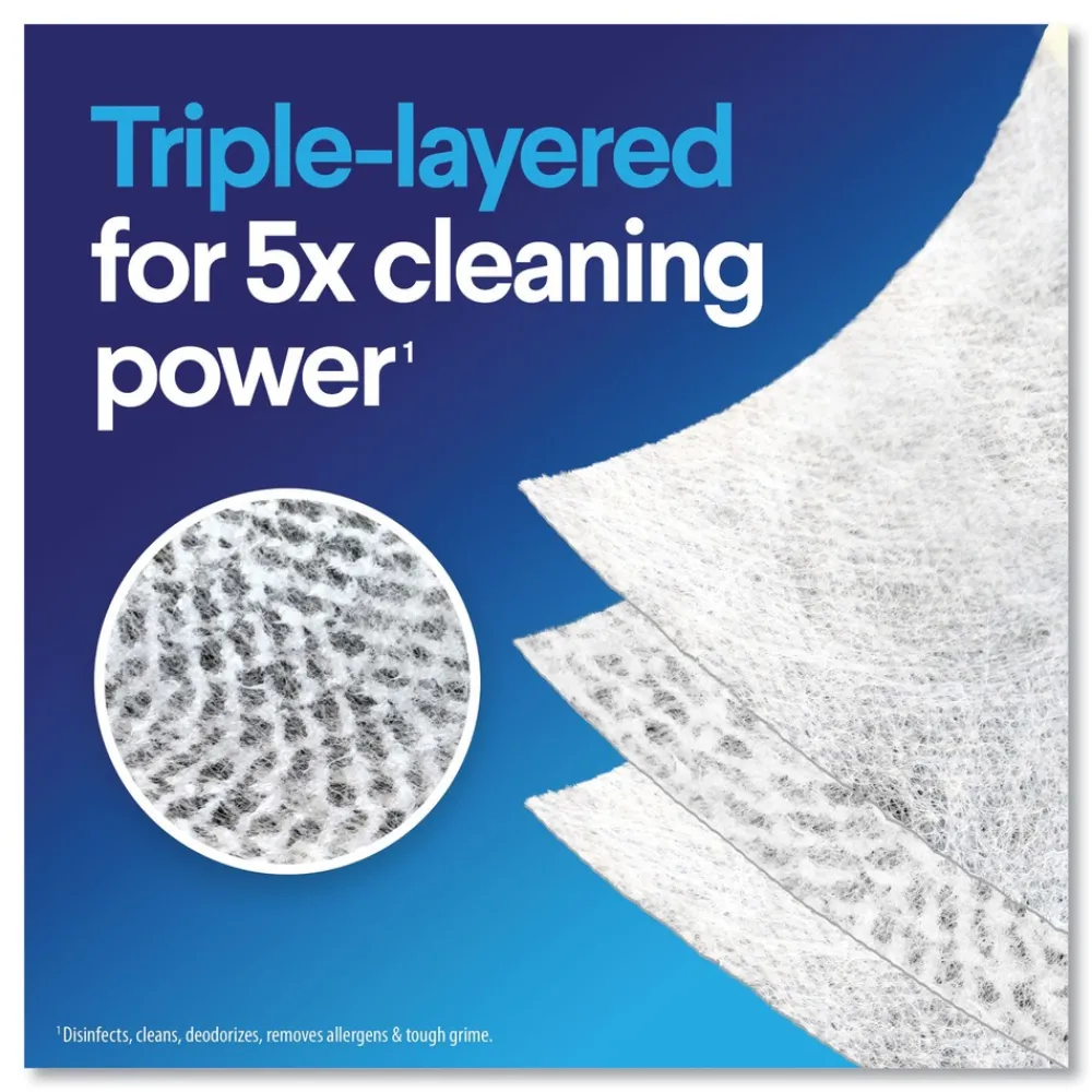 New 7 in. x 8 in. 1-Ply Bleach Free Disinfecting Wipes - Fresh Scent, White (12 Canisters/Carton) Cleaning & Janitorial Supplies