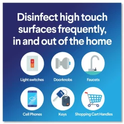 New 7 in. x 8 in. 1-Ply Bleach Free Disinfecting Wipes - Fresh Scent, White (12 Canisters/Carton) Cleaning & Janitorial Supplies