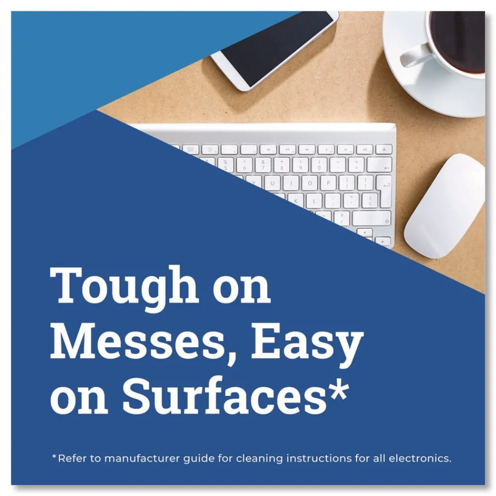 Hot 7 in. x 8 in. 1-Ply Disinfecting Wipes - Fresh Scent, White Skin Care & Personal Hygiene