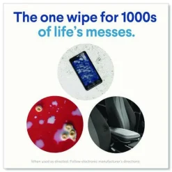 Clearance 8 in. x 7 in. 1-Ply Easy Pull Pack Disinfecting Wipes - Lemon Scent White (6 Boxes/Carton) Cleaning & Janitorial Supplies