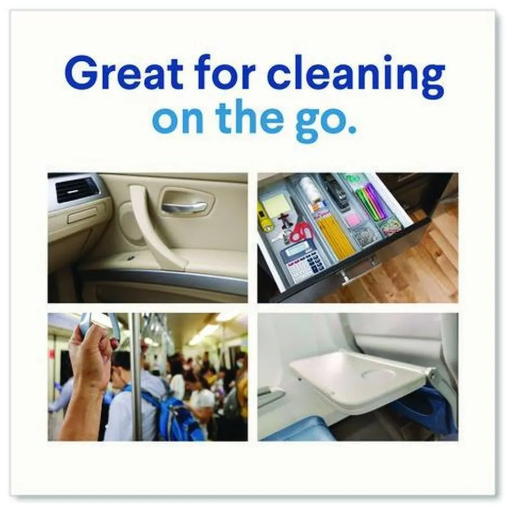 Clearance 8 in. x 7 in. 1-Ply Easy Pull Pack Disinfecting Wipes - Lemon Scent White (6 Boxes/Carton) Cleaning & Janitorial Supplies