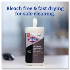 Sale Pro ScreenPlus 6 in. x 8 in. Sanitizing Wipes - Citrus Blend White (6/Carton) Cleaning & Janitorial Supplies