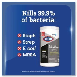 Sale Pro ScreenPlus 6 in. x 8 in. Sanitizing Wipes - Citrus Blend White (6/Carton) Cleaning & Janitorial Supplies