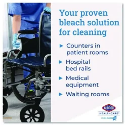 Best 6.75 in. x 9 in. 1-Ply Individual Bleach Germicidal Wipes - Unscented White (6/Carton) Cleaning & Janitorial Supplies