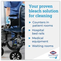 Outlet 12 in. x 12 in. 1-Ply Bleach Germicidal Wipes - Unscented, White (110/Bucket) Skin Care & Personal Hygiene