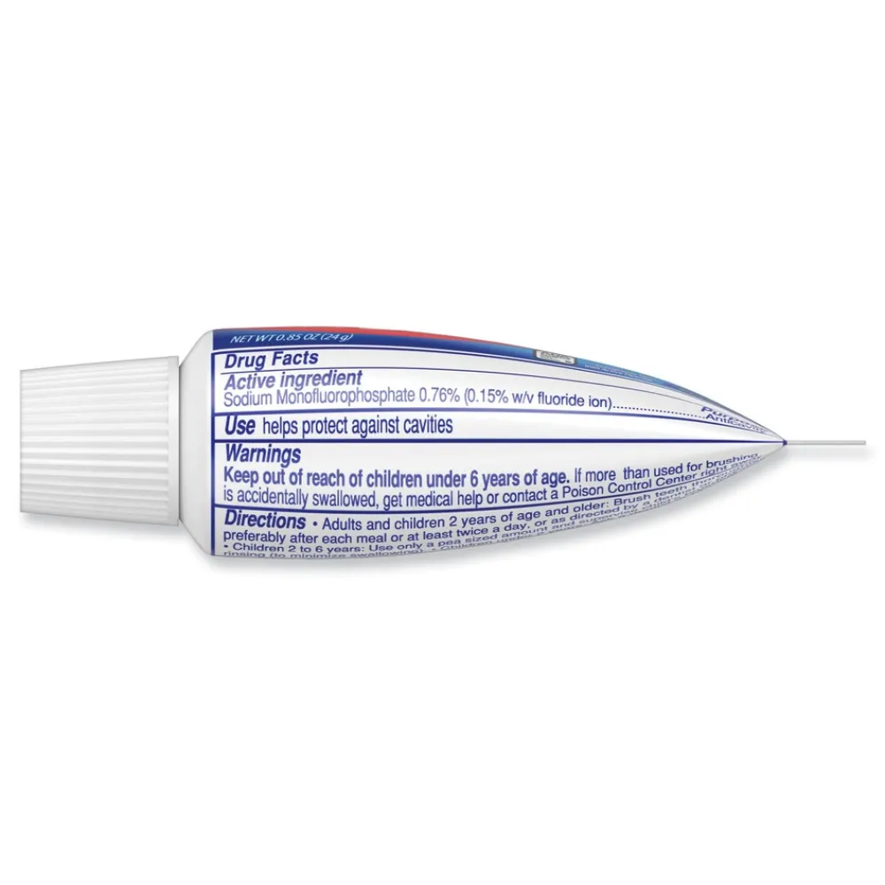 109782 0.85 oz. Tube Unboxed Personal Size Toothpaste (240/Carton) Cleaning & Janitorial Supplies
