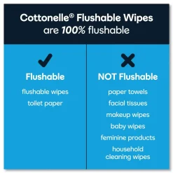 Hot 10358 5 in. x 7.25 in. Fresh Care Flushable Cleansing Cloths - White Cleaning & Janitorial Supplies