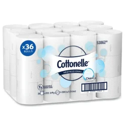Clearance 53862 CleanCare 2-Ply Septic Safe Bathroom Tissue - White (36/Carton) Paper & Dispensers