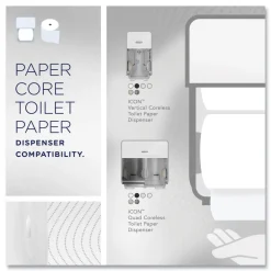 Clearance 53862 CleanCare 2-Ply Septic Safe Bathroom Tissue - White (36/Carton) Paper & Dispensers