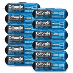 Discount 1-Ply 3.75 x 5.5 Fresh Care Flushable Cleansing Cloths - White (12/Carton) Cleaning & Janitorial Supplies