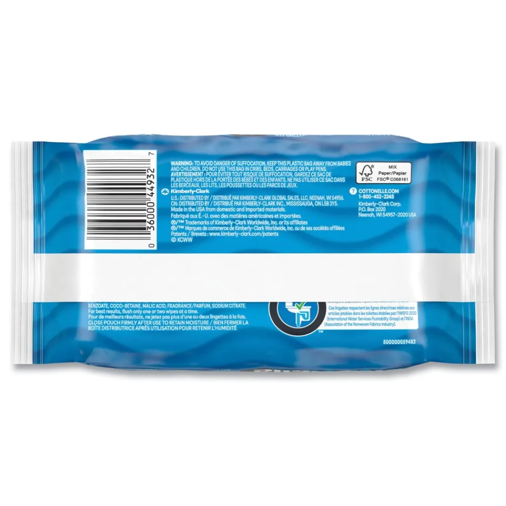 Discount 1-Ply 3.75 x 5.5 Fresh Care Flushable Cleansing Cloths - White (12/Carton) Cleaning & Janitorial Supplies