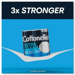 Outlet Ultra CleanCare 1-Ply Septic Safe Mega Rolls Strong Tissue Toilet Paper - White (36/Carton) Cleaning & Janitorial Supplies