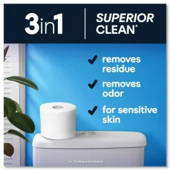 Outlet Ultra CleanCare 1-Ply Septic Safe Mega Rolls Strong Tissue Toilet Paper - White (36/Carton) Cleaning & Janitorial Supplies