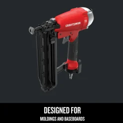 Hot 16 Gauge 1 in. to 2-1/2 in. Pneumatic Straight Finish Nailer Nailers & Staplers