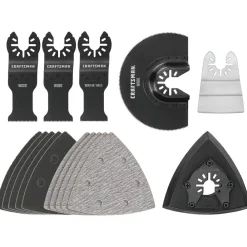 Discount 16-Piece General Purpose Oscillating Blade Set with Case Power Tool Accessories