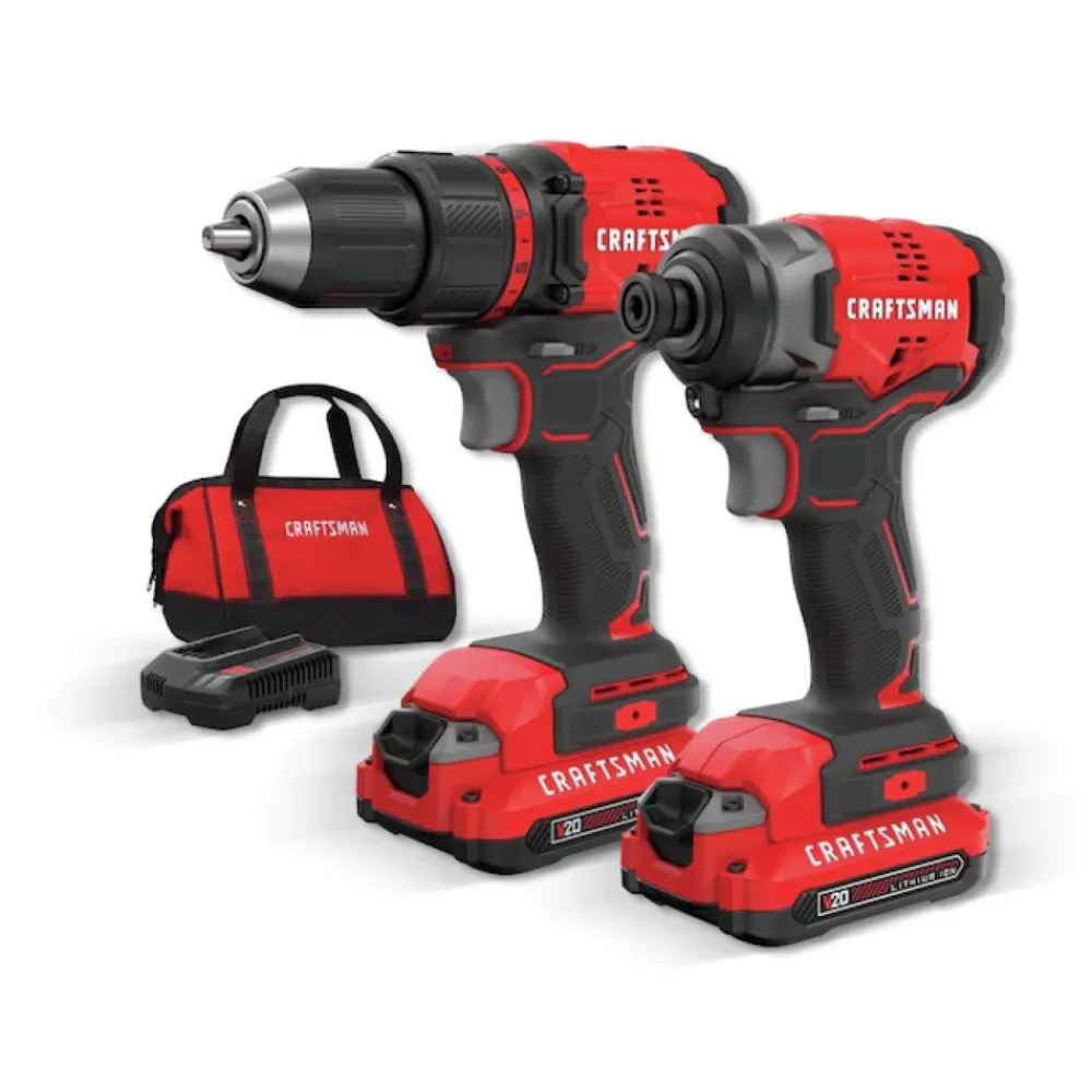 V20 Brushless Lithium-Ion Cordless Compact Drill Driver and Impact Driver Combo Kit (1.5 Ah) Combo Kits