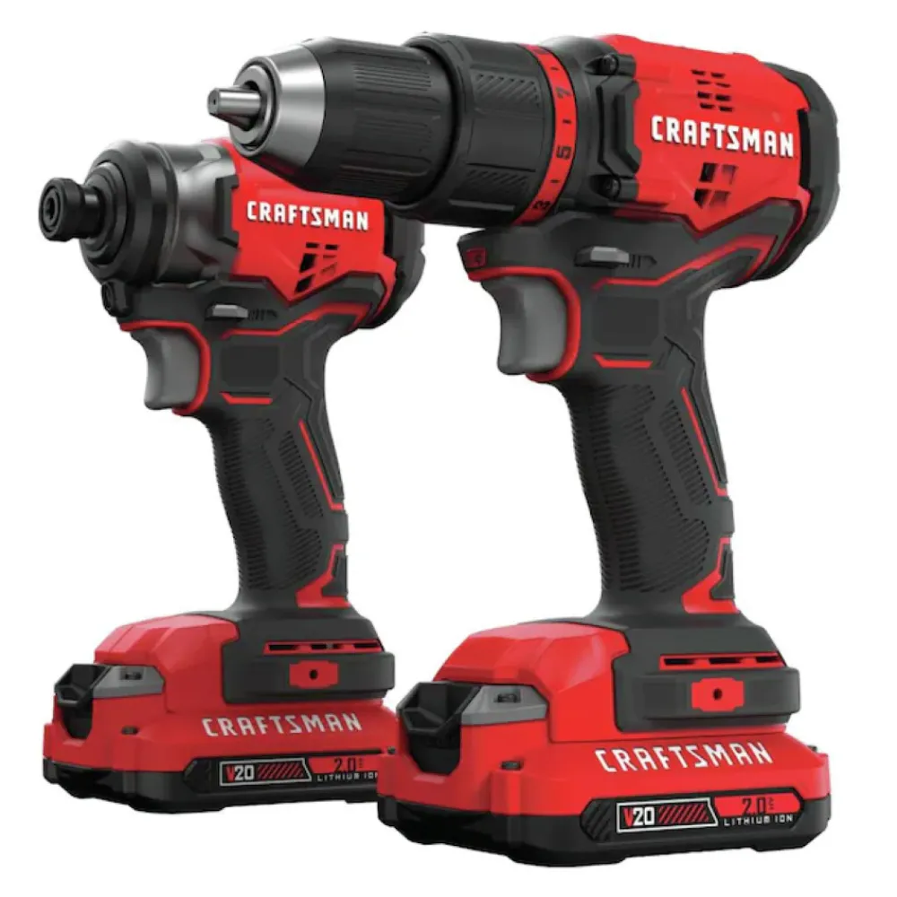 V20 Brushless Lithium-Ion Cordless Compact Drill Driver and Impact Driver Combo Kit (1.5 Ah) Combo Kits
